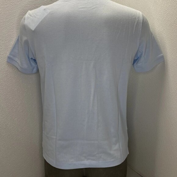 Theory Tailored Function Piqué Polo Shirt • Size M • Skylight Blue Short Sleeve - Picture 10 of 13